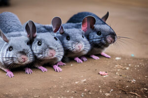 A row of chinchillas at the southern border